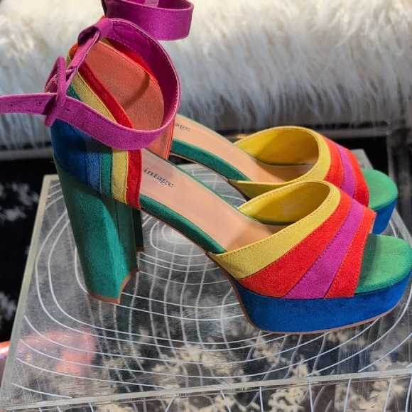 Miista Colorful Strappy Heels - Picture 3 of 4